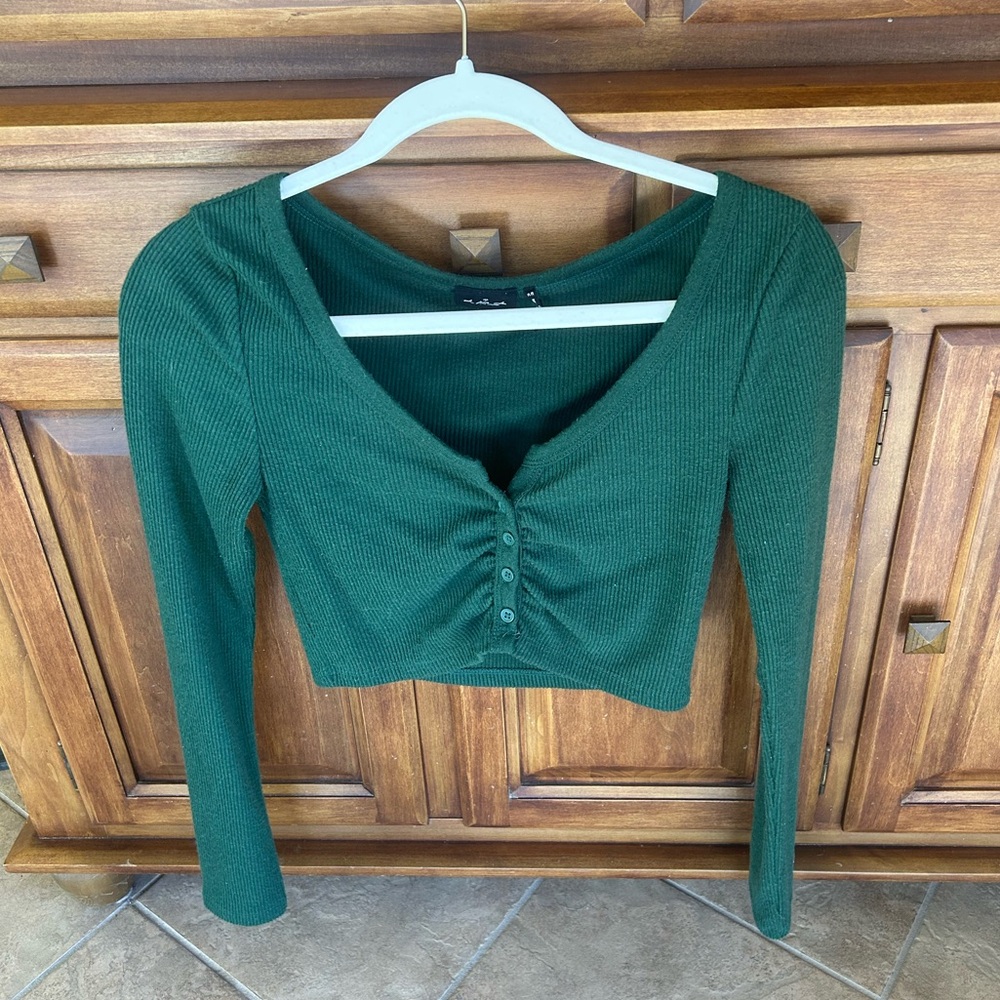 Urban Outfitters Ribbed Cropped Sweater